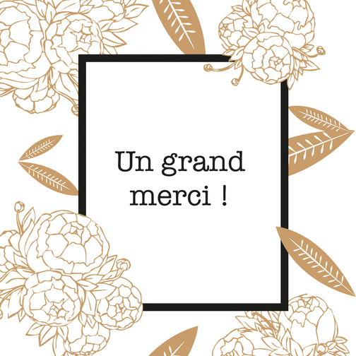 Carte Remerciements Florale Et Epuree Envoyer Une Vraie Carte Remerciement Des 0 99 Merci Facteur