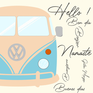 Bonjour en combi et dans toutes les langues