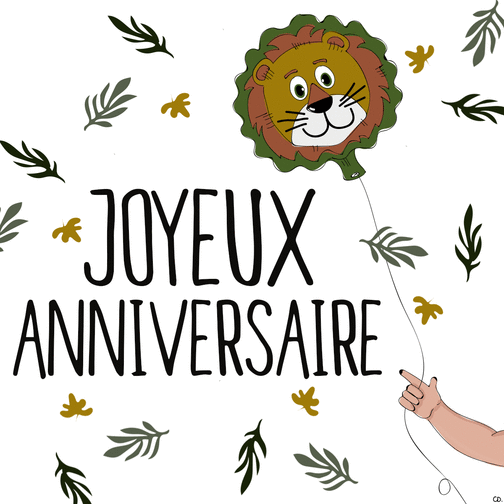 Carte de voeux enfant - anniversaire - 4 ans garçon - La Poste