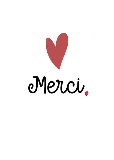 Carte Un Simple Merci Et Son Gros Coeur : Envoyer une Carte Remerciement  dès 0,99€ - Merci facteur