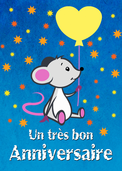 Carte Anniversaire Petite Souris : Envoyer une Carte 