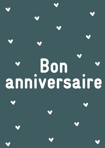 Carte Bon Anniversaire Entoure De Petits Coeurs Envoyer Une Vraie Carte Anniversaire Des 0 99 Merci Facteur