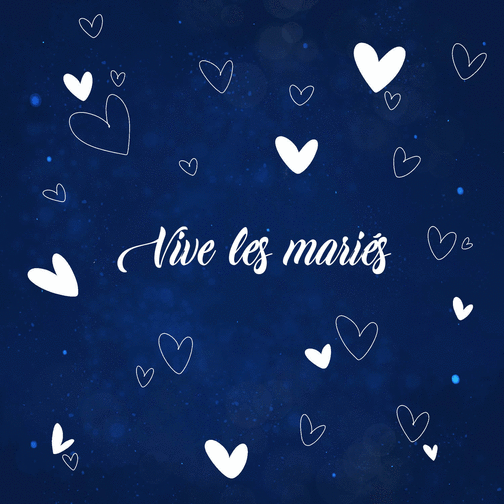 Carte Vive Les Maries Entoure De Coeurs Envoyer Une Vraie Carte Felicitations Mariage Des 1 99 Merci Facteur