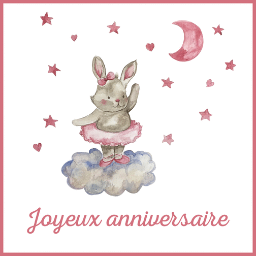 Carte Joyeux Anniversaire Lapine Danseuse Envoyer Une Vraie Carte Anniversaire Enfant Des 0 99 Merci Facteur Carte Joyeux Anniversaire Lapine Danseuse Envoyer Une Vraie Carte Anniversaire Enfant Des 0 99 Merci Facteur