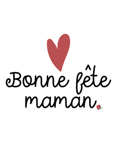 Carte Bonne Fete Maman Et Joli Coeur Envoyer Une Vraie Carte Fete Des Meres Des 0 99 Merci Facteur