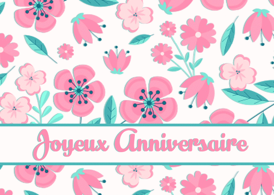 Carte Joyeux Anniversaire Jolies Fleurs Roses Envoyer Une Vraie Carte Anniversaire Des 0 99 Merci Facteur