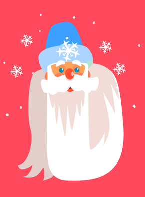 carte Saint Nicolas sous la neige enchantée 