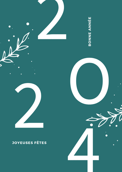 Carte Un Gros 2024 Pour La Bonne Année : Envoyer une vraie Carte De Voeux  2024 dès 0,99€ - Merci Facteur