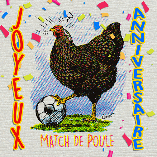 Carte Joyeux Anniversaire Match De Poule Envoyer Une Vraie Carte Anniversaire Humour Des 1 99 Merci Facteur