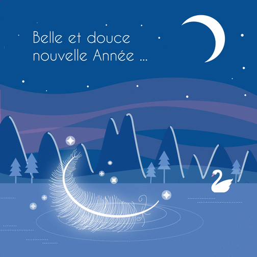 Carte Belle Et Douce Nouvelle Annee Envoyer Une Vraie Carte De Voeux 22 Des 1 99 Merci Facteur