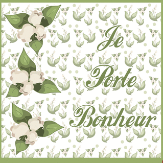 carte Porte-bonheur floral pour célébrer le printemps 