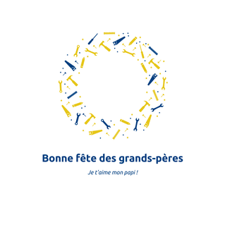 carte Outils de bricolage pour un super papi 