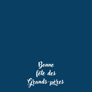 Jolie carte bleu nuit pour célébrer Papi 