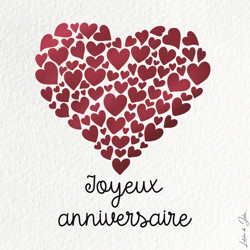 Carte Joyeux Anniversaire Gros Coeur : Envoyer une vraie Carte Anniversaire  dès 0,99€ - Merci Facteur