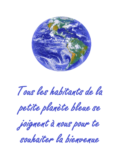 Carte Petite Planete Bleue : Envoyer une Carte 