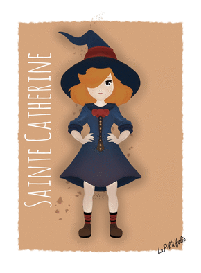 carte Catherine, la petite sorcière au chapeau 