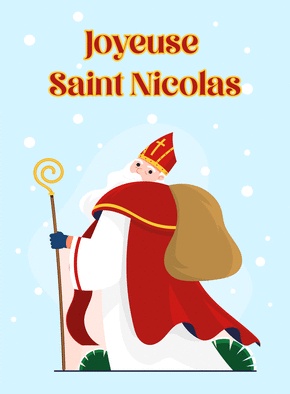 carte Saint Nicolas en route vers la joie festive 